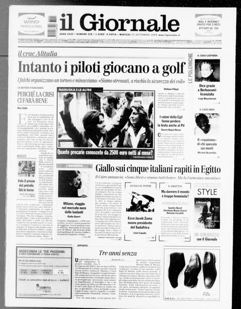 Il giornale : quotidiano del mattino